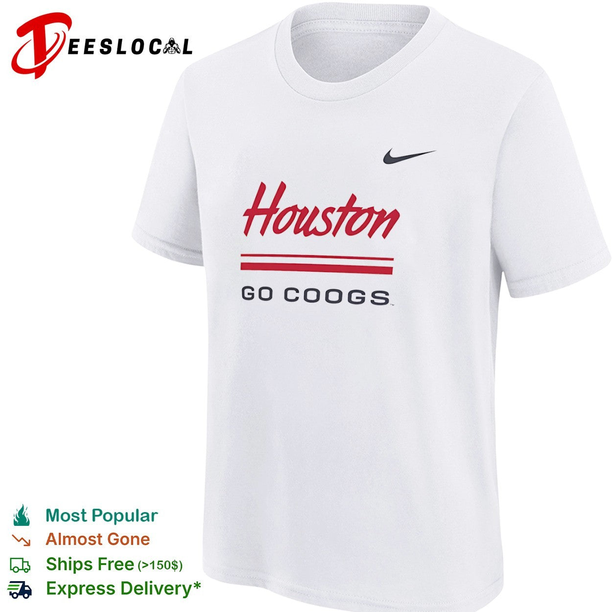 Houston Cougars go Coogs logo shirt