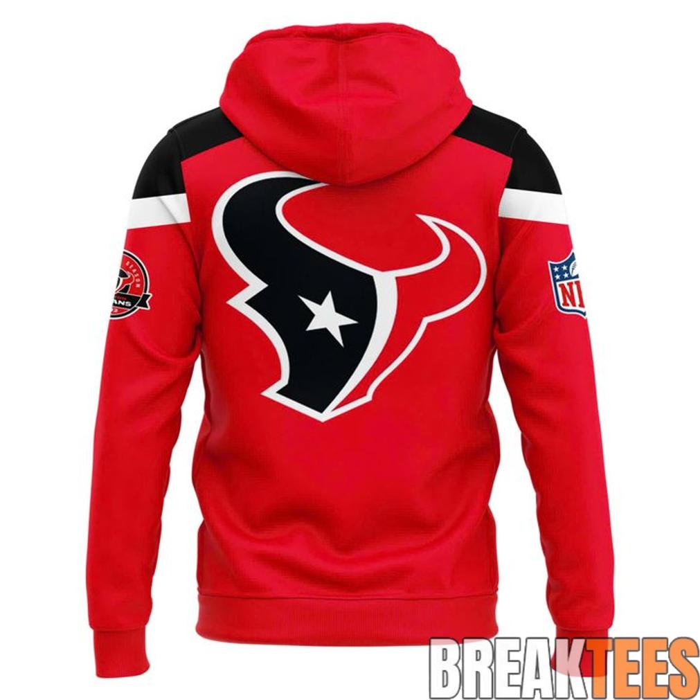 Houston Texans 25 Seasons x America 250 Red Two-Sided Graphic Hoodie