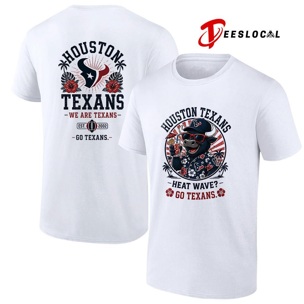 Houston Texans heat wave beach vibes mascot shirt