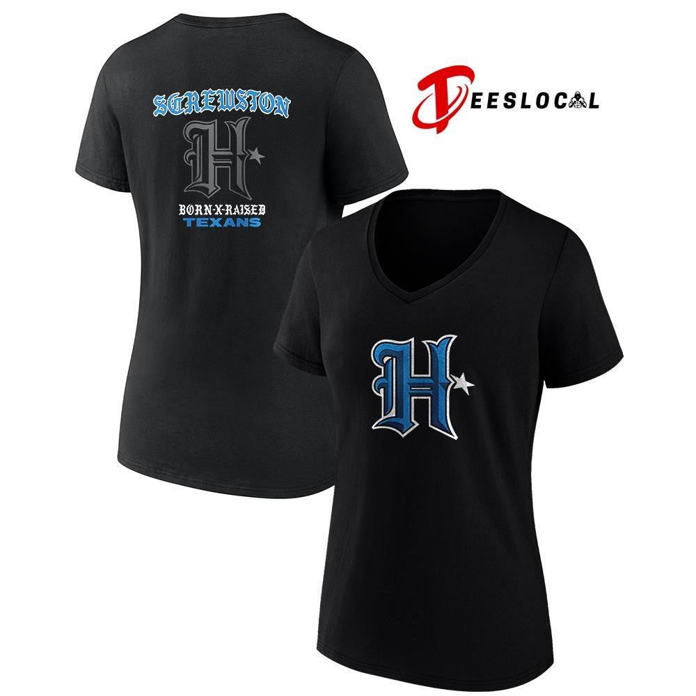 Houston Texas x DJ Screw Born x Raised logo shirt