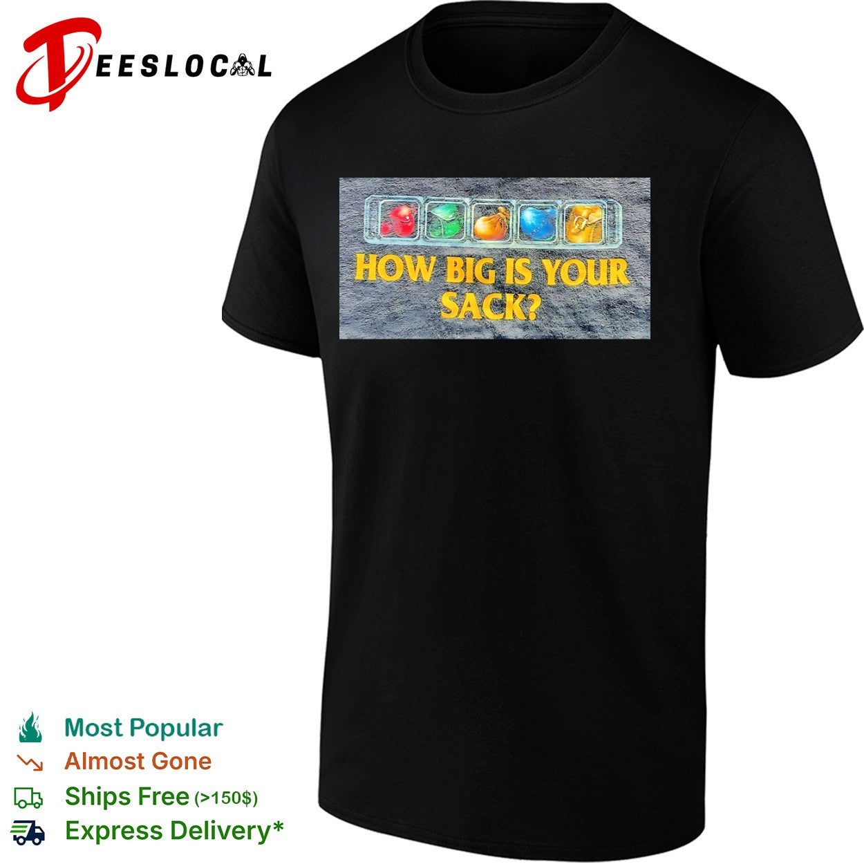 How big is your sack World of Warcraft Inventory Bag Video Game Gaming Humor shirt