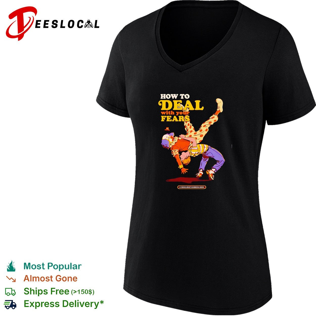 How to deal with your fears a young adult handbook guide funny shirt