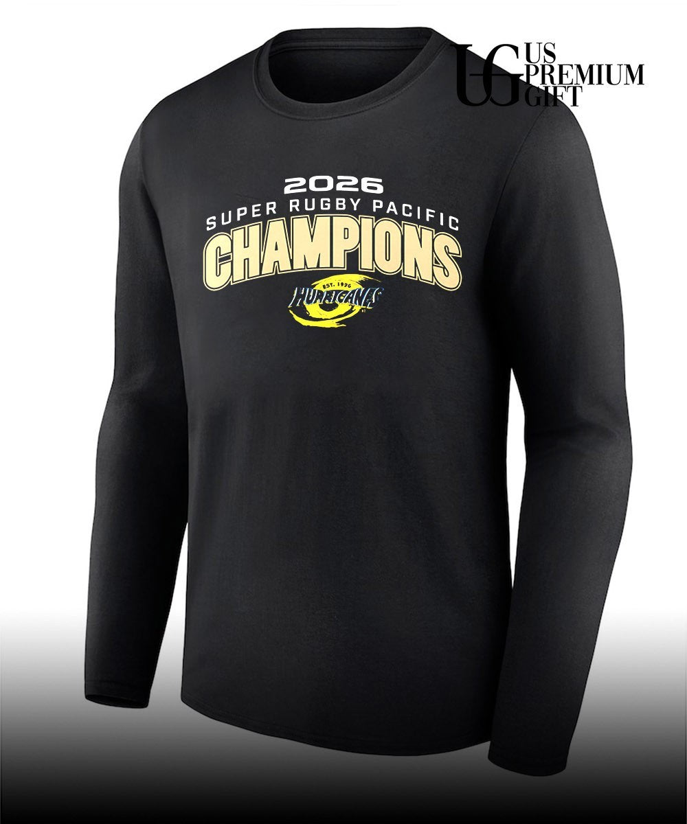 Hurricanes Rugby 2026 Super Pacific Champions shirt