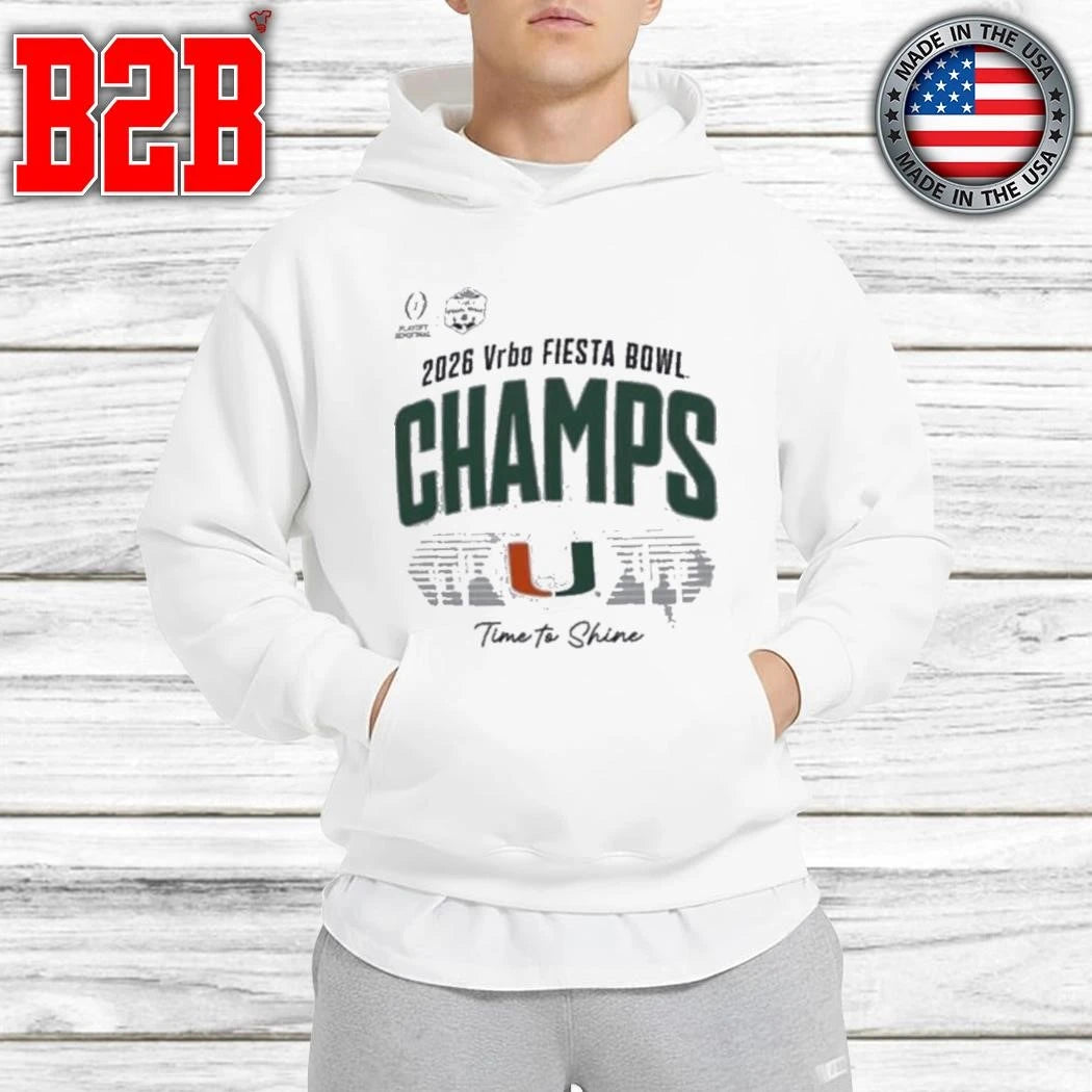 Hurricanes Time To Shine Fiesta Bowl Champions Shirt