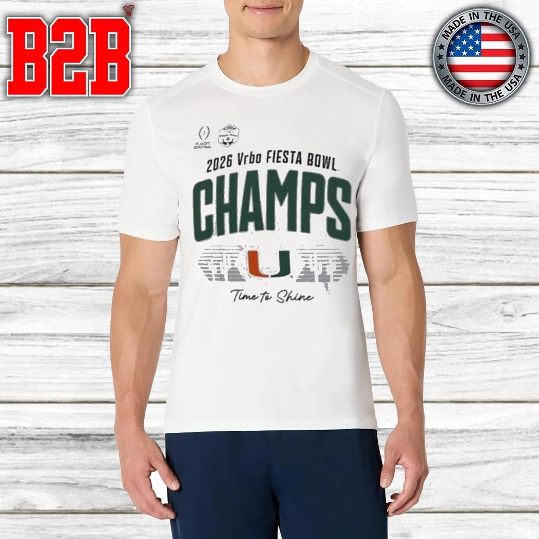 Hurricanes Time To Shine Fiesta Bowl Champions Shirt