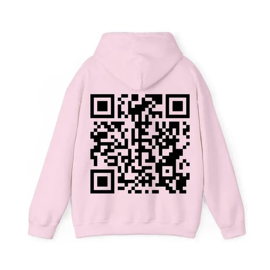 I F*cking Love You QR Code Back Side Hoodie, QR Code I F*cking Love You Valentine's Hoodie, Valentines Gifts, Gift For Her, Gift For Him, Clothing