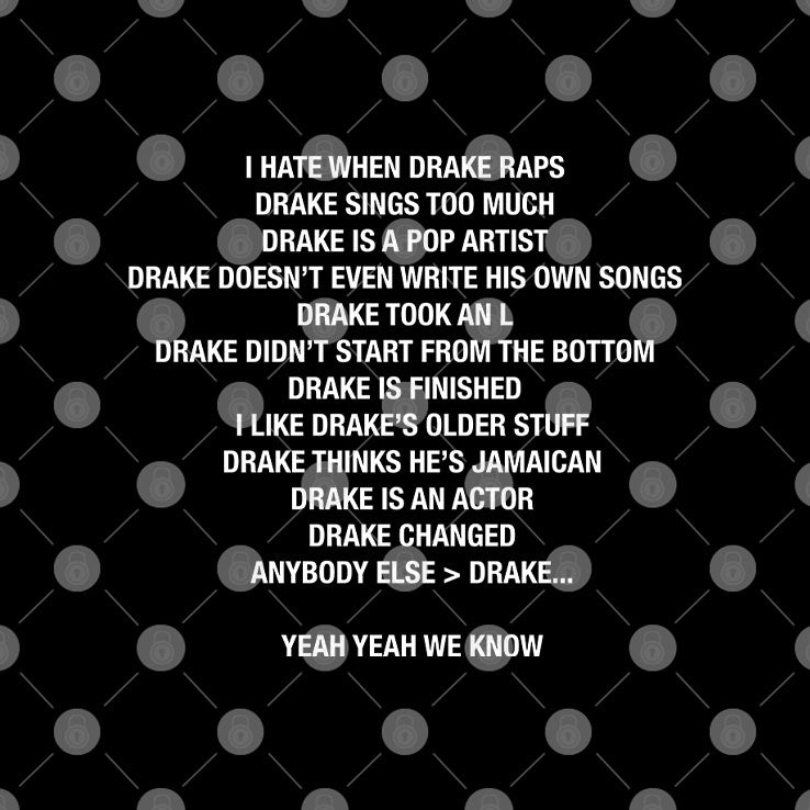 I Hate When Drake Raps Drake Sings Too Much T Shirt
