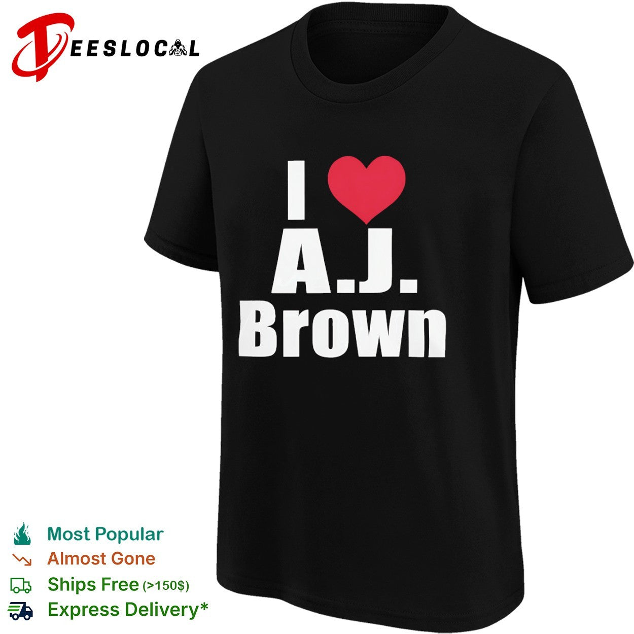 I Heart AJ Brown Philadelphia Eagles NFL shirt