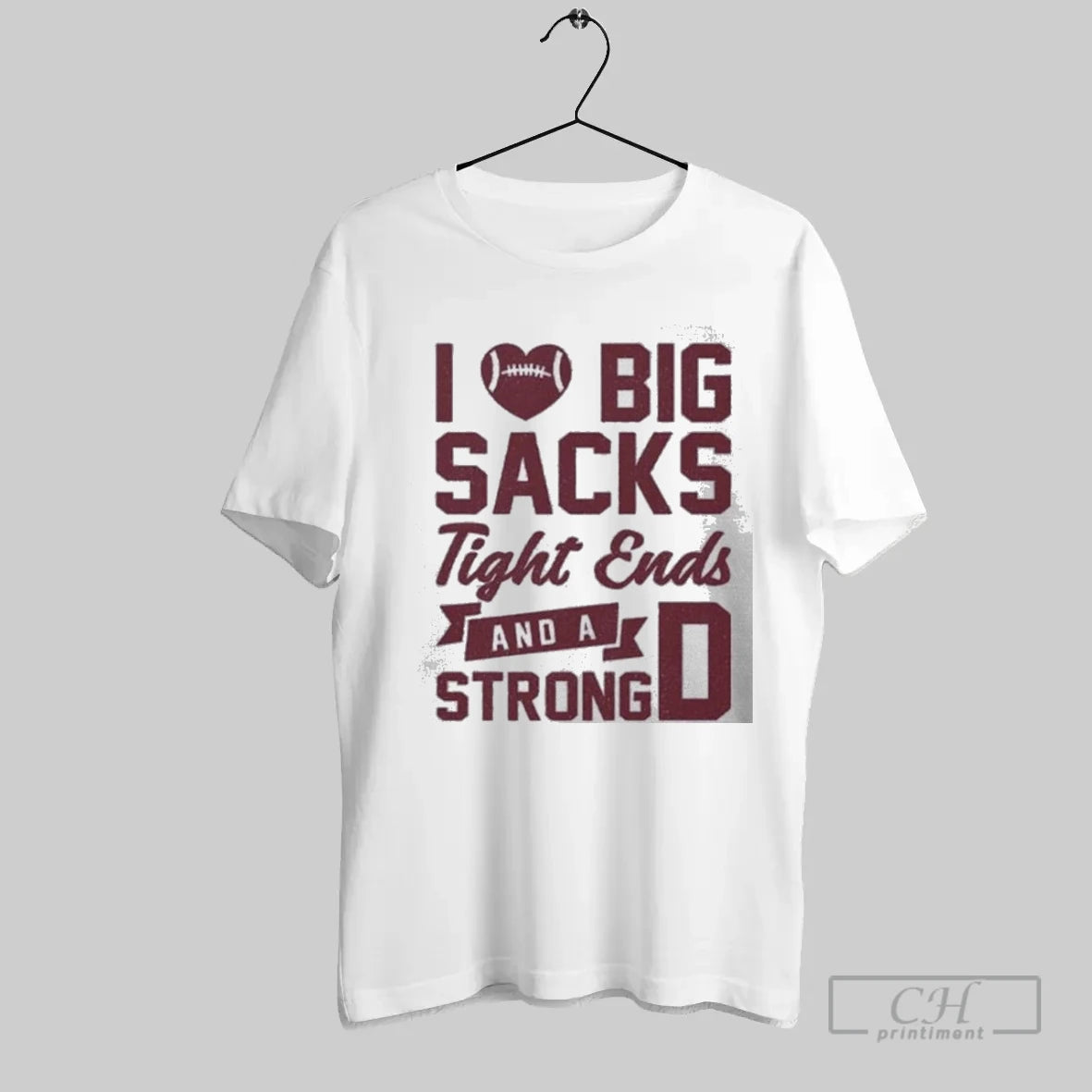 I Love Big Sacks Tight Ends And A Strong D - clothing by TeeHivey.com