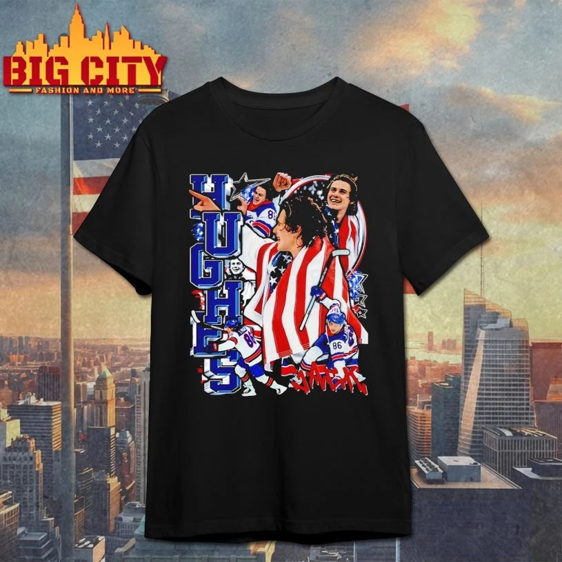 I Love Jack Hughes graphic T-shirt