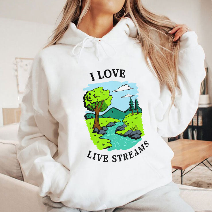 I Love Live Streams T Shirt