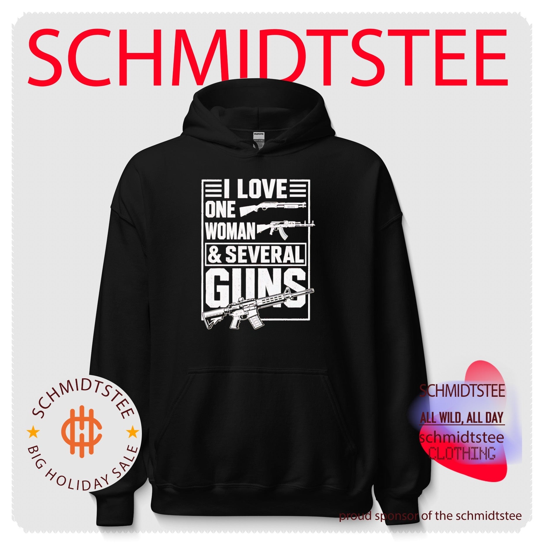 I Love One Woman & Several Guns 2nd Amendment Graphic shirt
