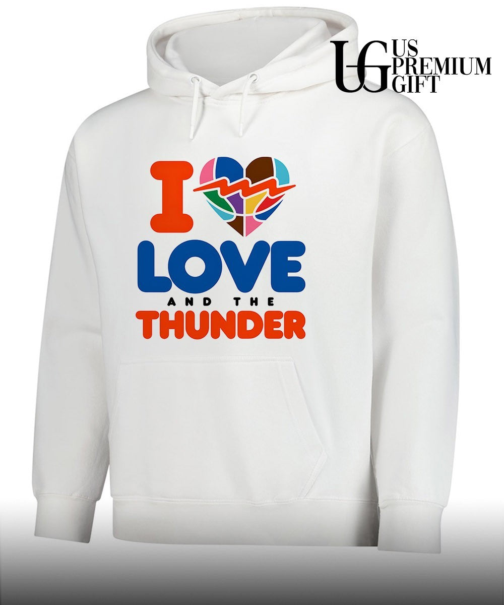I Love and The Thunder Oklahoma City Thunder NBA shirt