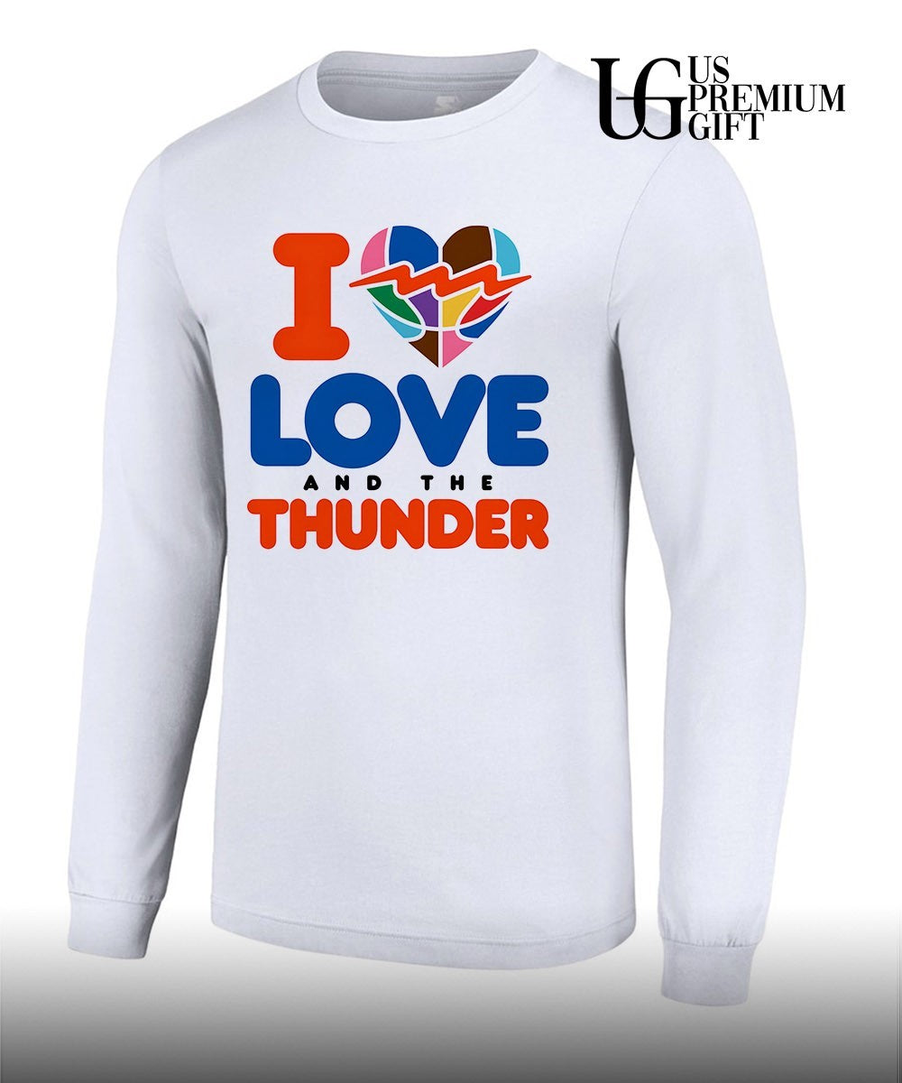 I Love and The Thunder Oklahoma City Thunder NBA shirt