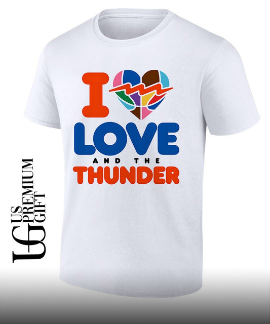 I Love and The Thunder Oklahoma City Thunder NBA shirt
