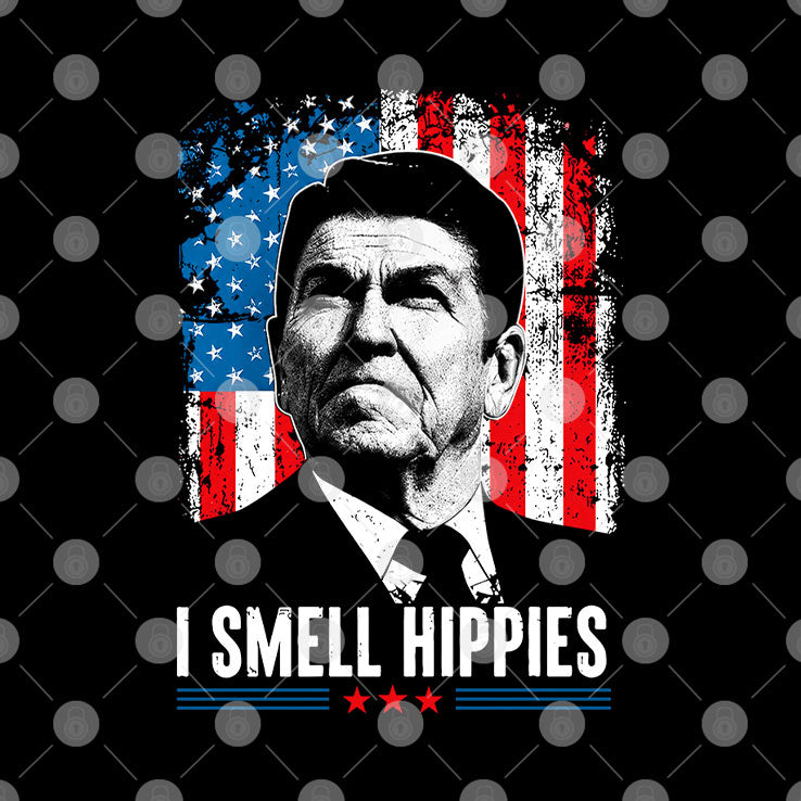 I Smell Hippies Ronald Reagan T Shirt