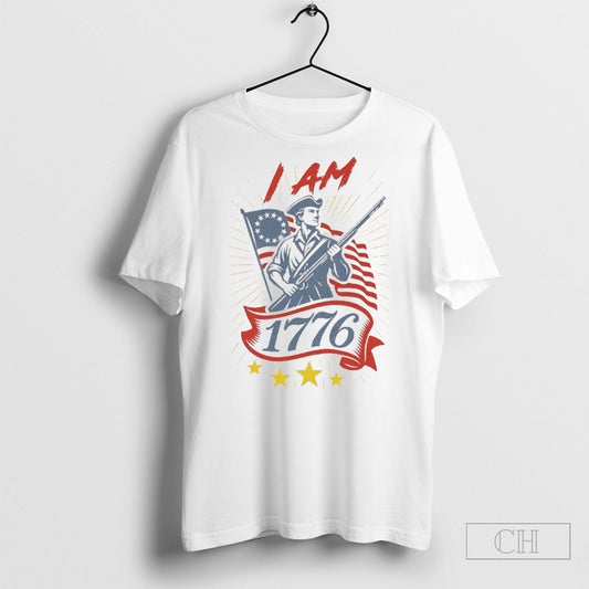 I Am 1776 Patriot Usa Flag Shirt