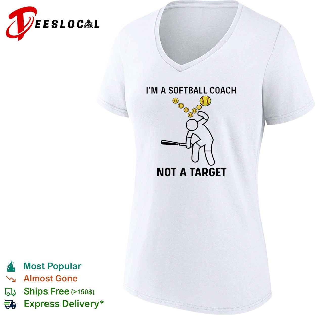I am a Softball Coach not a Target baseball shirt