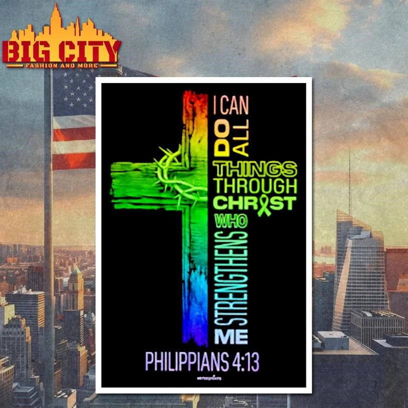 I can do all things through chirtst cross shirt