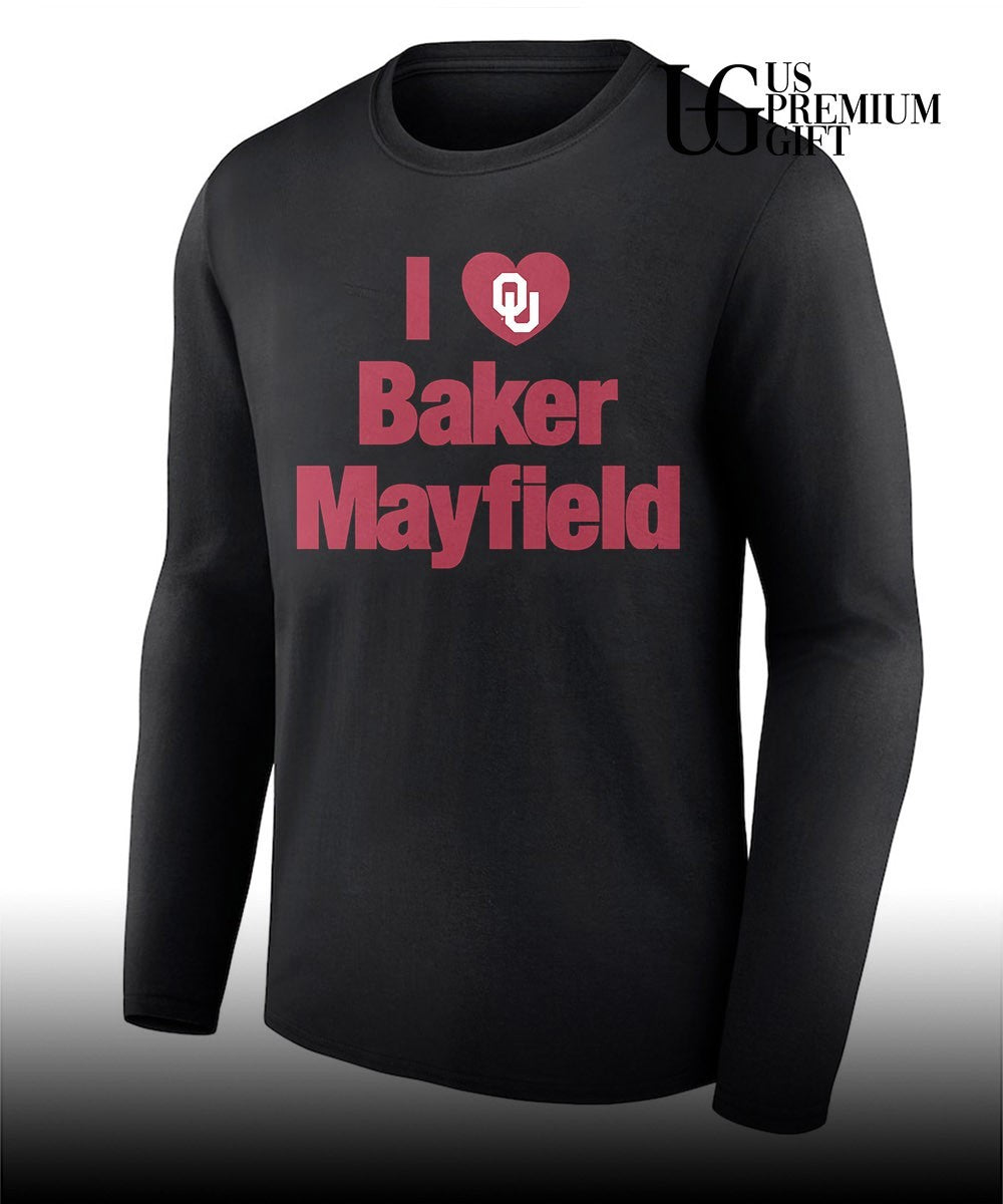 I heart Baker Mayfield Tampa Bay Buccaneers football logo shirt
