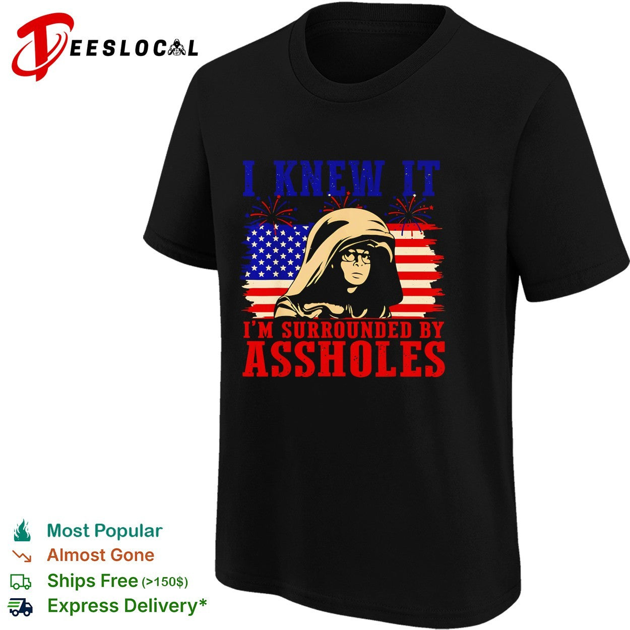 I knew it I’m surrounded by assholes hooded figure shirt