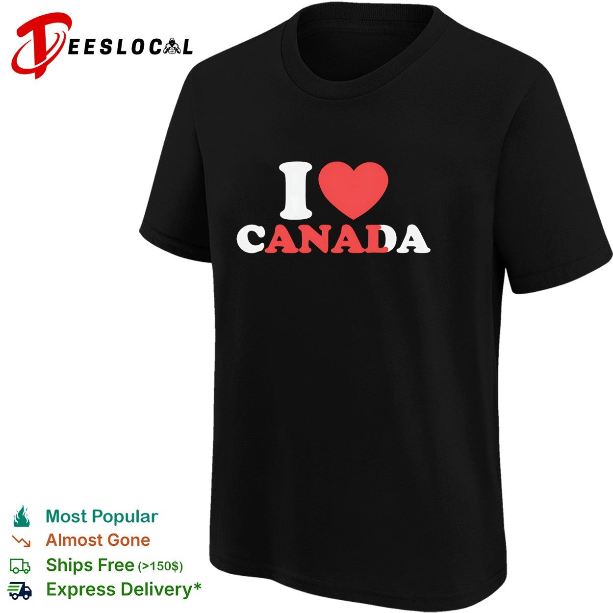 I love Canada heart shirt