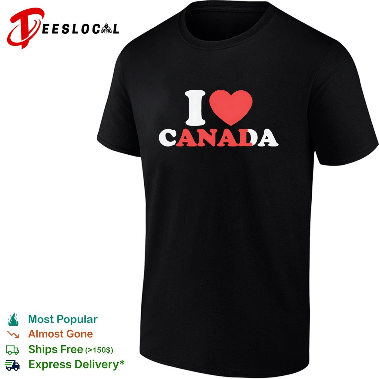 I love Canada heart shirt