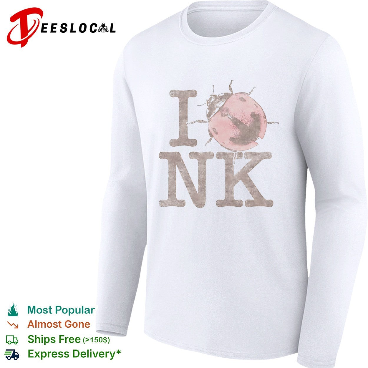 I love ink ladybug insect nature entomology shirt