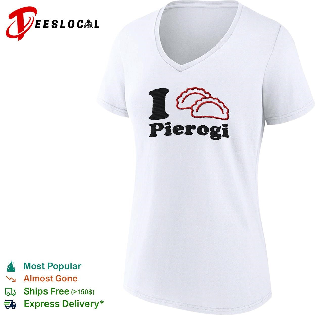 I love pierogi Polish food lover graphic shirt