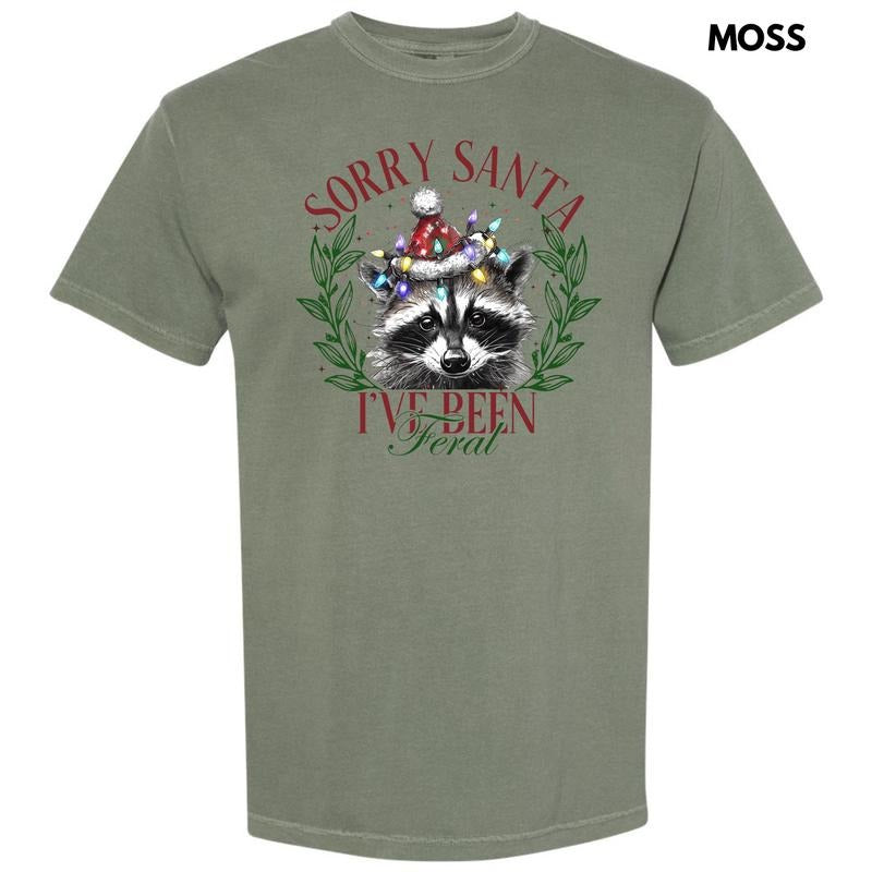 I've Been Feral Santa Comfort Colors T-Shirt 'NLB'