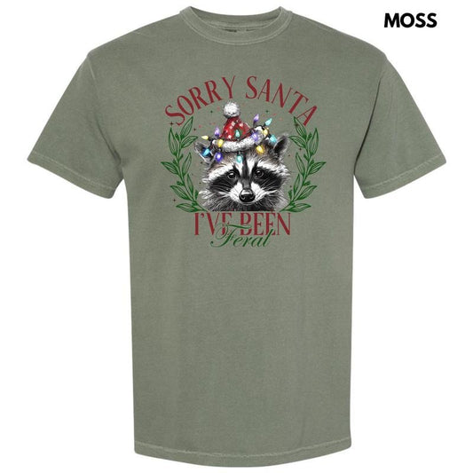 I've Been Feral Santa Comfort Colors T-Shirt 'NLB'