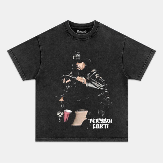 I AM MUSIC PLAYBOI CARTI 1.0 TEE - clothing by TeeHivey.com (Image 1)