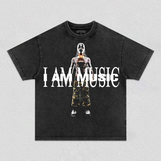I AM MUSIC PLAYBOI CARTI TEE Style001 - clothing by TeeHivey.com (Image 1)