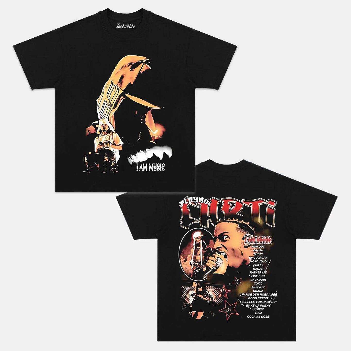 I AM MUSIC PLAYBOI CARTI 4.0 TEE - clothing by TeeHivey.com (Image 2)