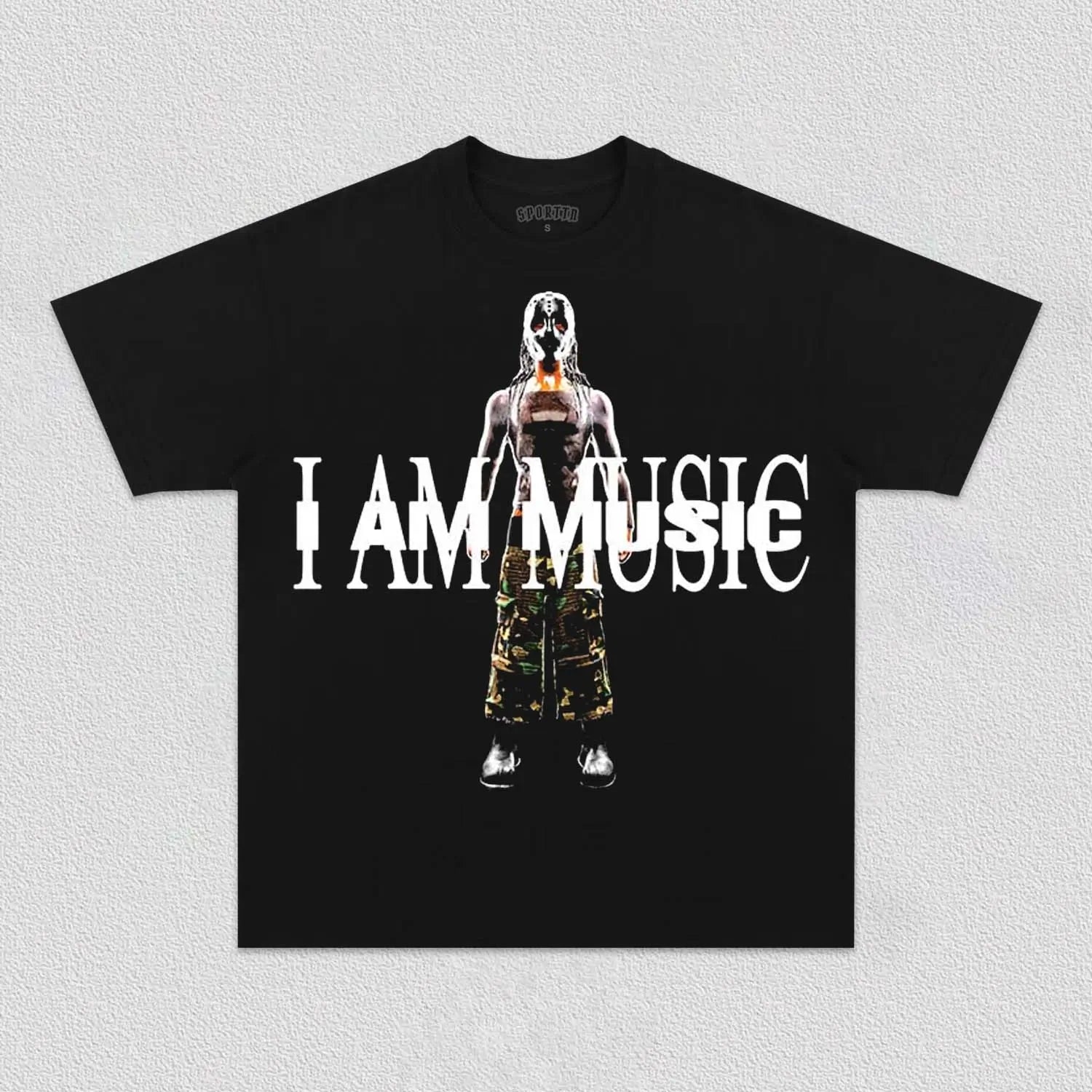 I AM MUSIC PLAYBOI CARTI TEE Style001 - clothing by TeeHivey.com (Image 2)