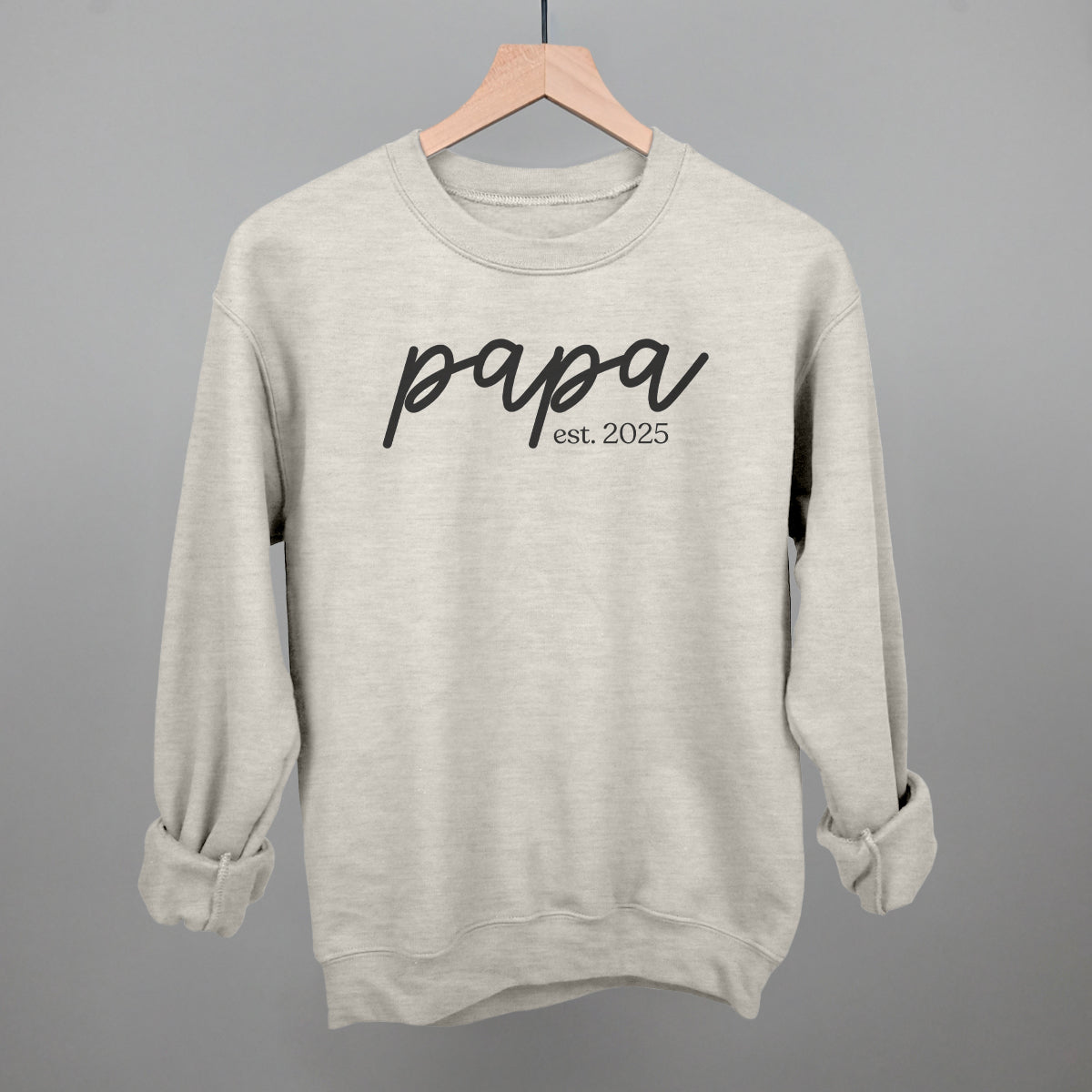 Papa Est. 2025 Script - clothing by TeeHivey.com (Image 1)