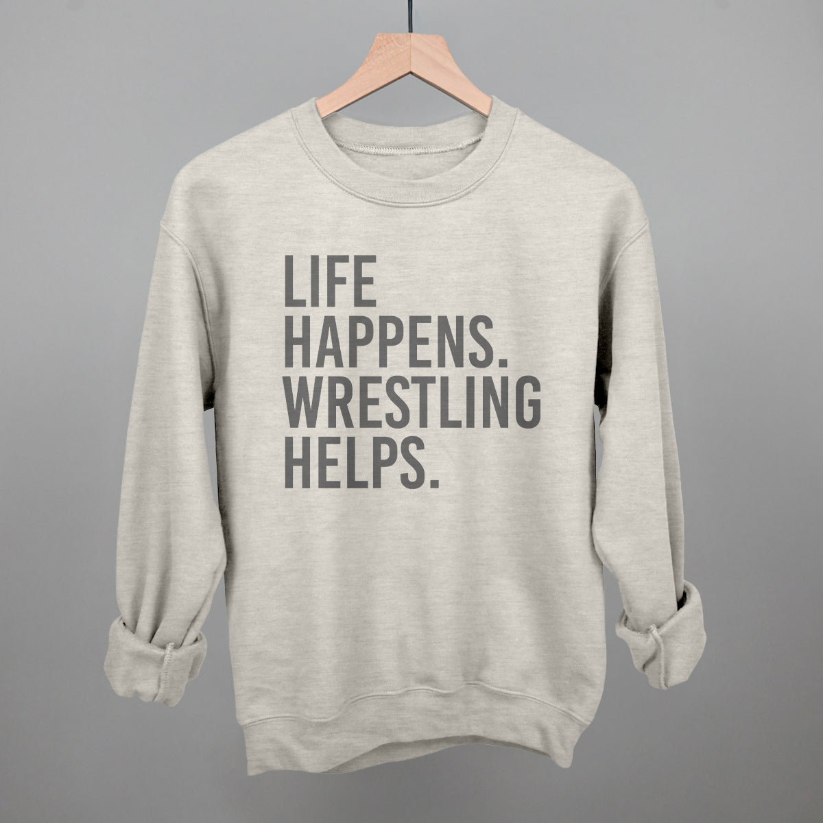 Life Happens Wrestling Helps - clothing by TeeHivey.com (Image 3)