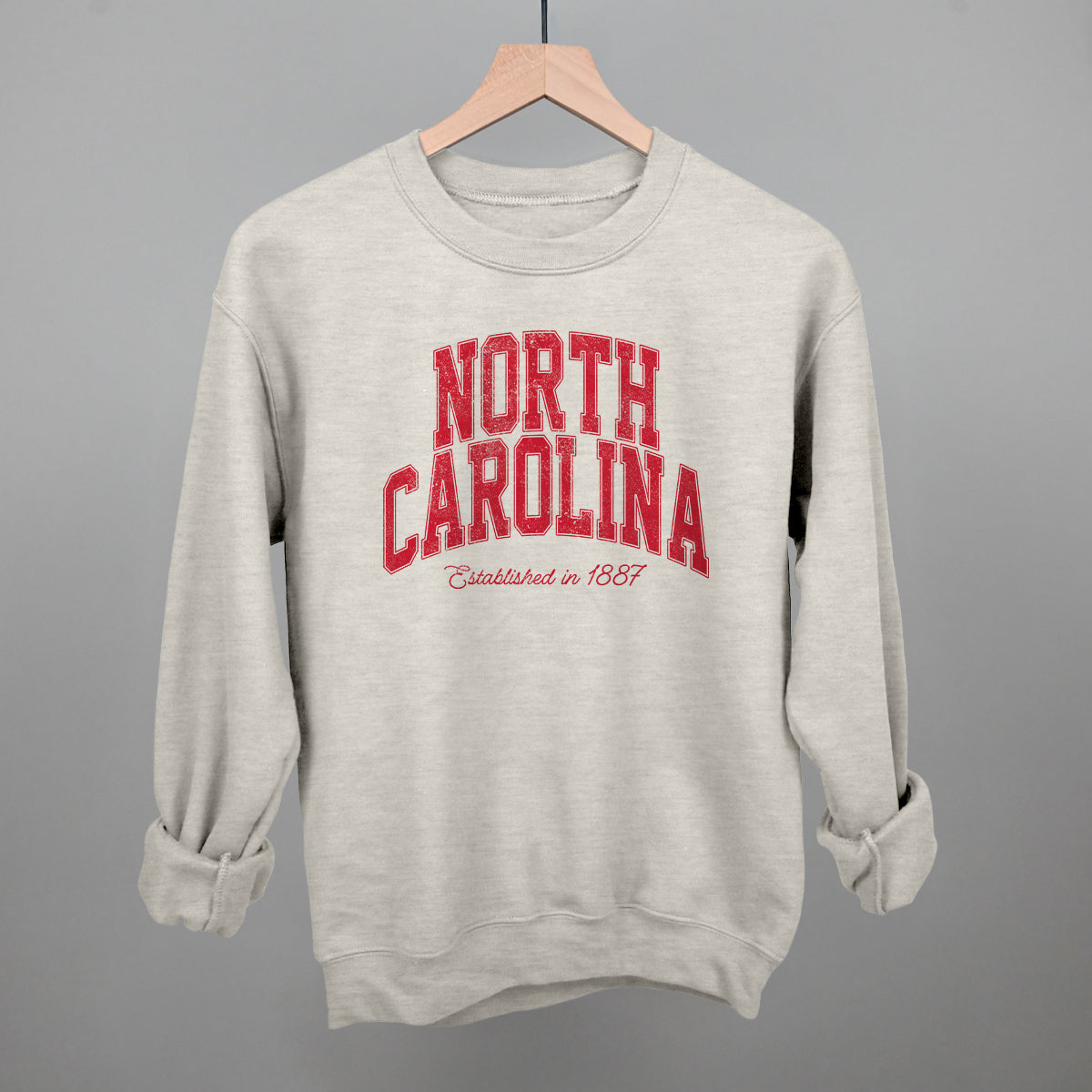 North Carolina Varsity Arch (Red) - clothing by TeeHivey.com (Image 1)