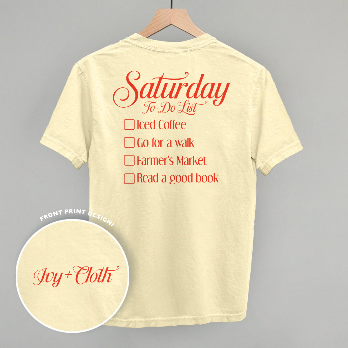 Saturday To Do List (Back Print)