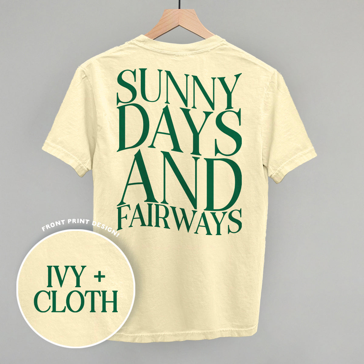 Sunny Days And Fairways (Back Print) - clothing by TeeHivey.com (Image 2)