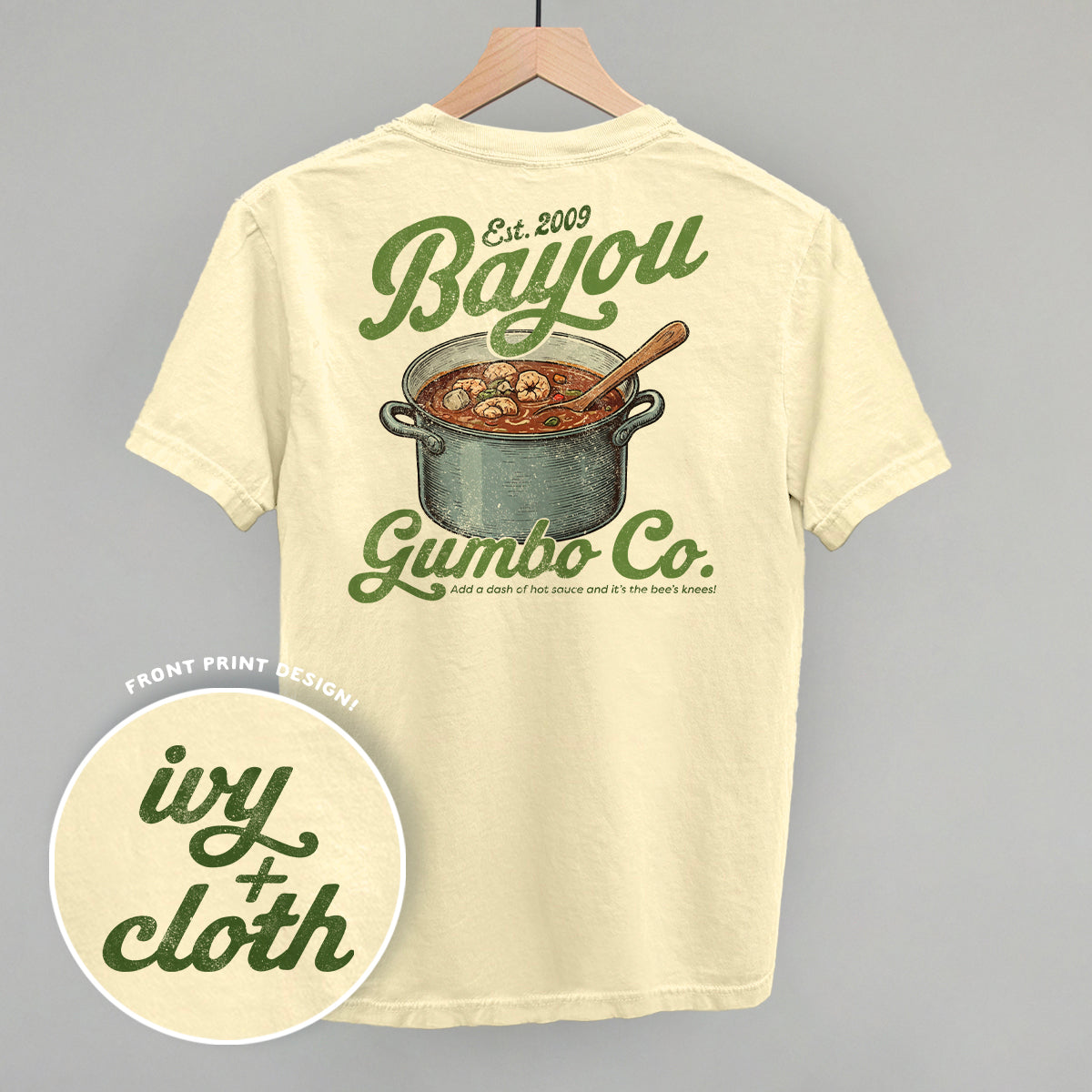 Bayou Gumbo Co. (Back Print) - clothing by TeeHivey.com (Image 2)