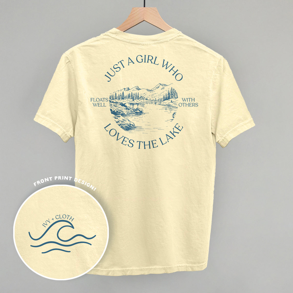 Just A Girl Who Loves The Lake (Back Print) - clothing by TeeHivey.com (Image 2)