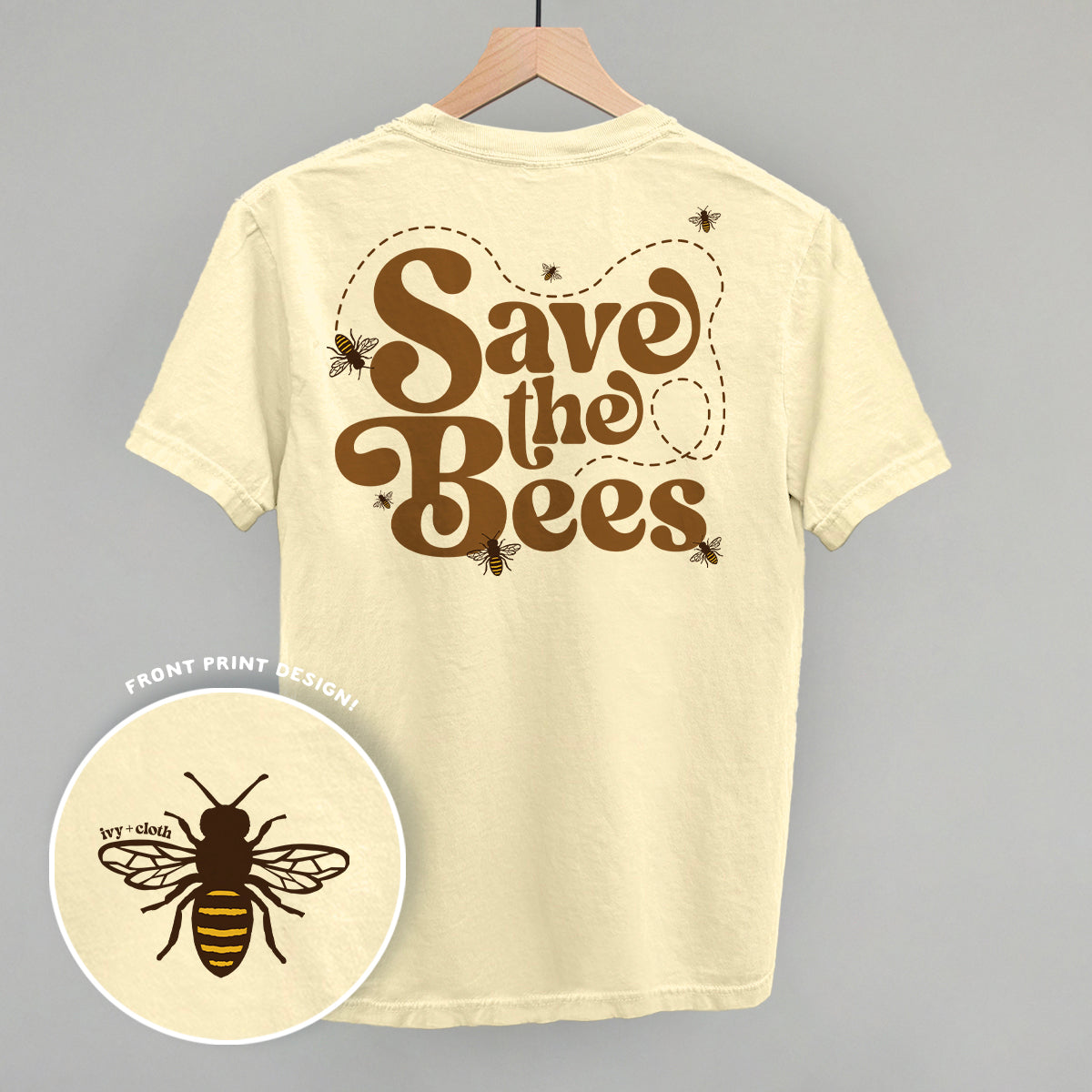 Save The Bees (Back Print) - clothing by TeeHivey.com (Image 2)