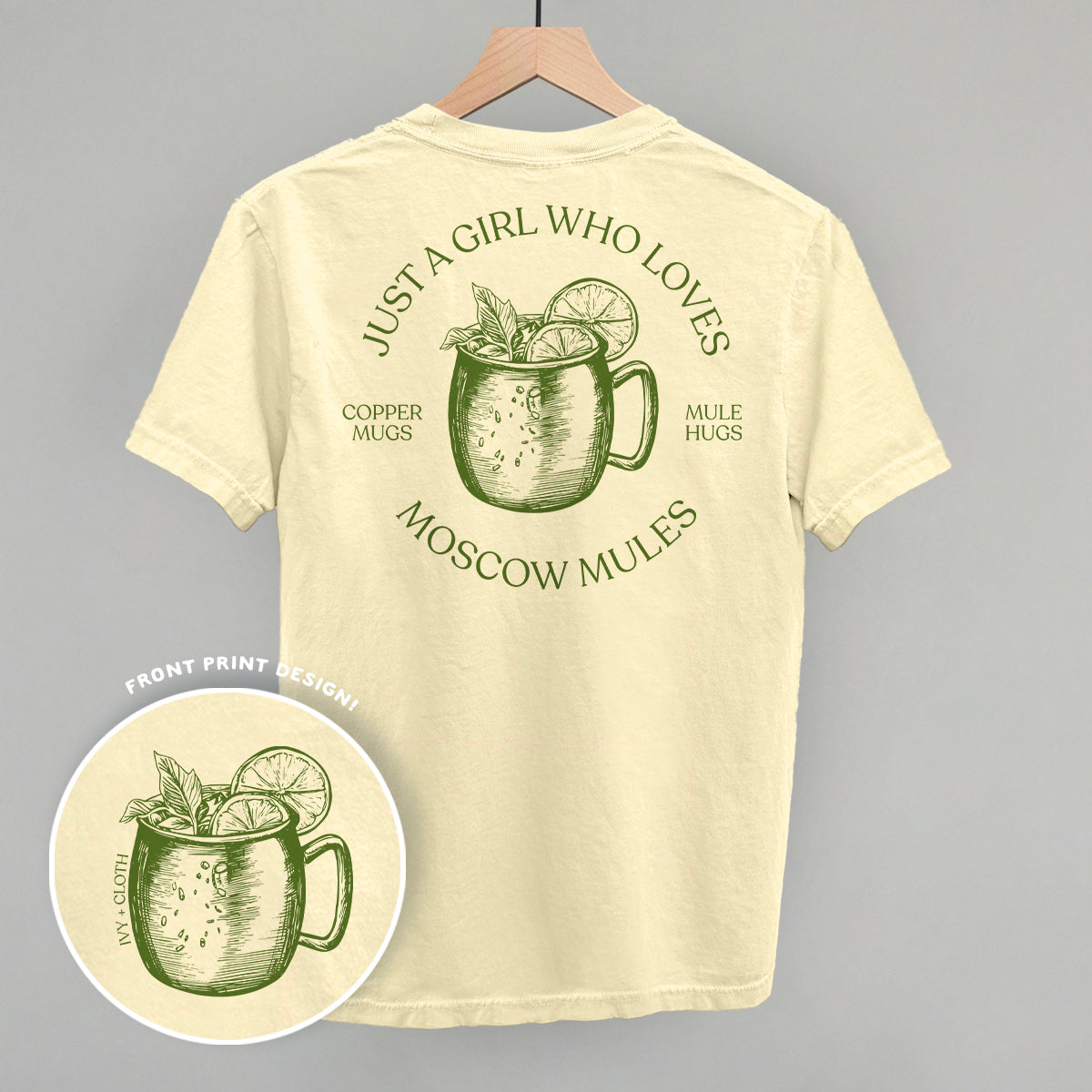 Just A Girl Who Loves Moscow Mules (Back Print) - clothing by TeeHivey.com (Image 2)