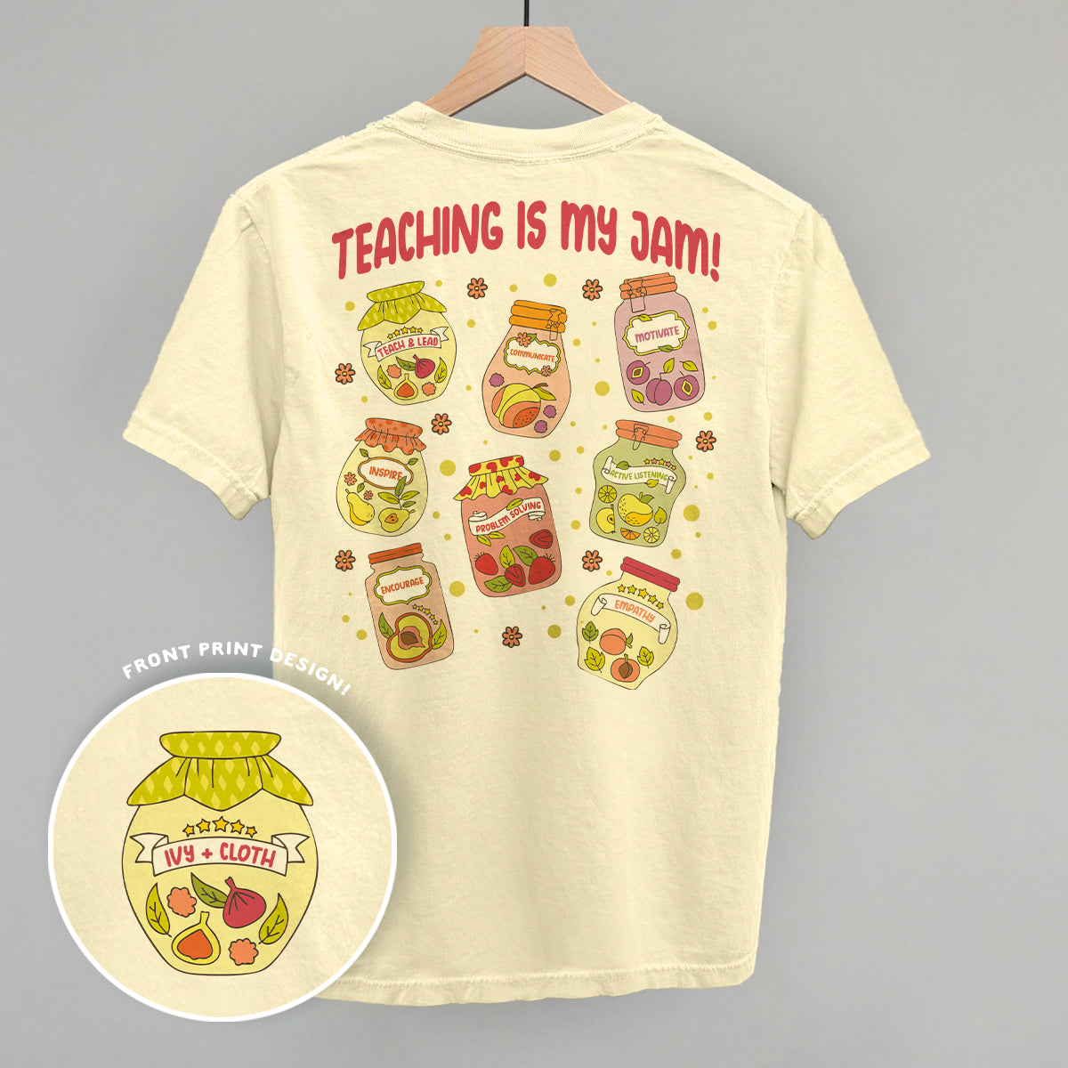 Teaching Is My Jam (Back Print) - clothing by TeeHivey.com (Image 2)