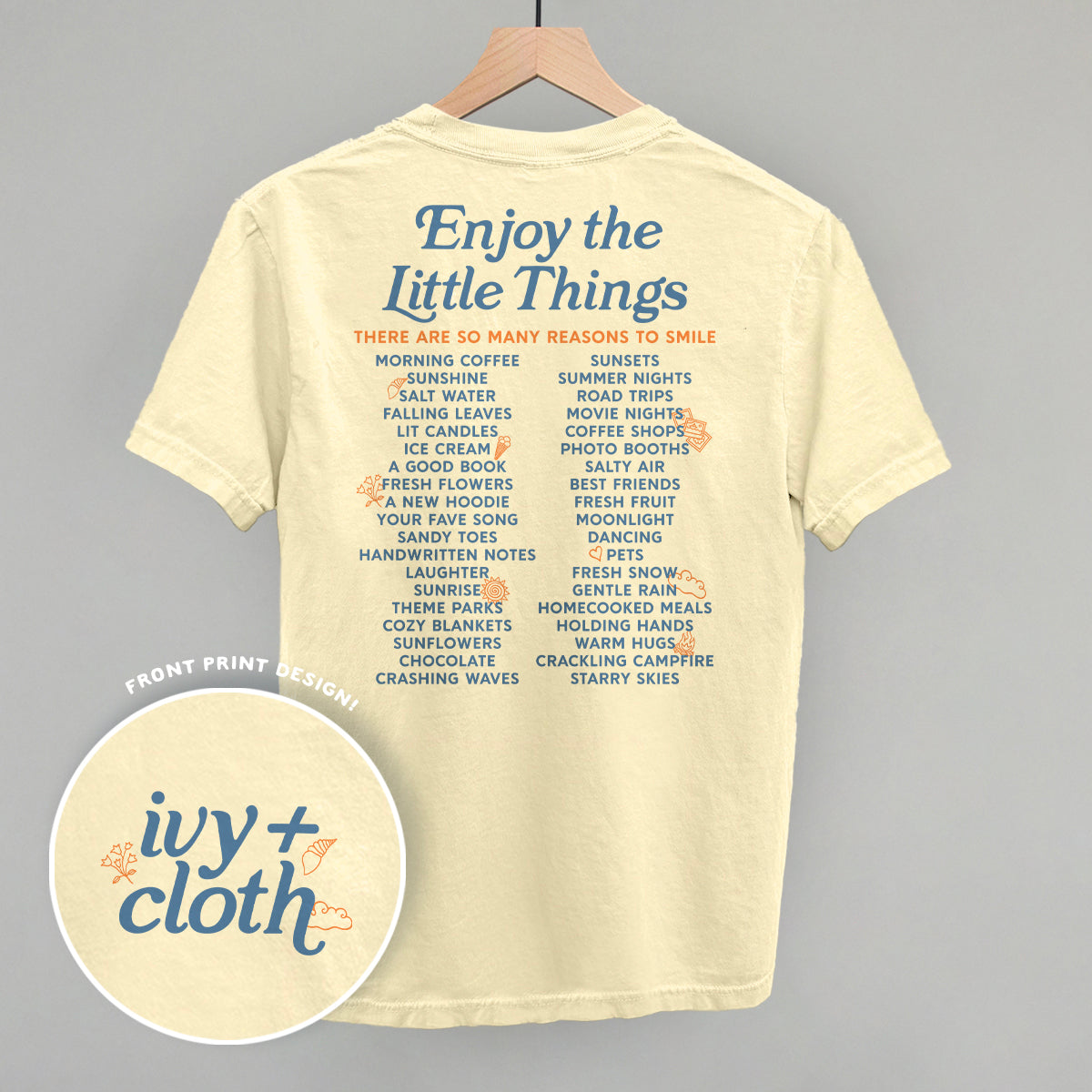Enjoy The Little Things List (Back Print)