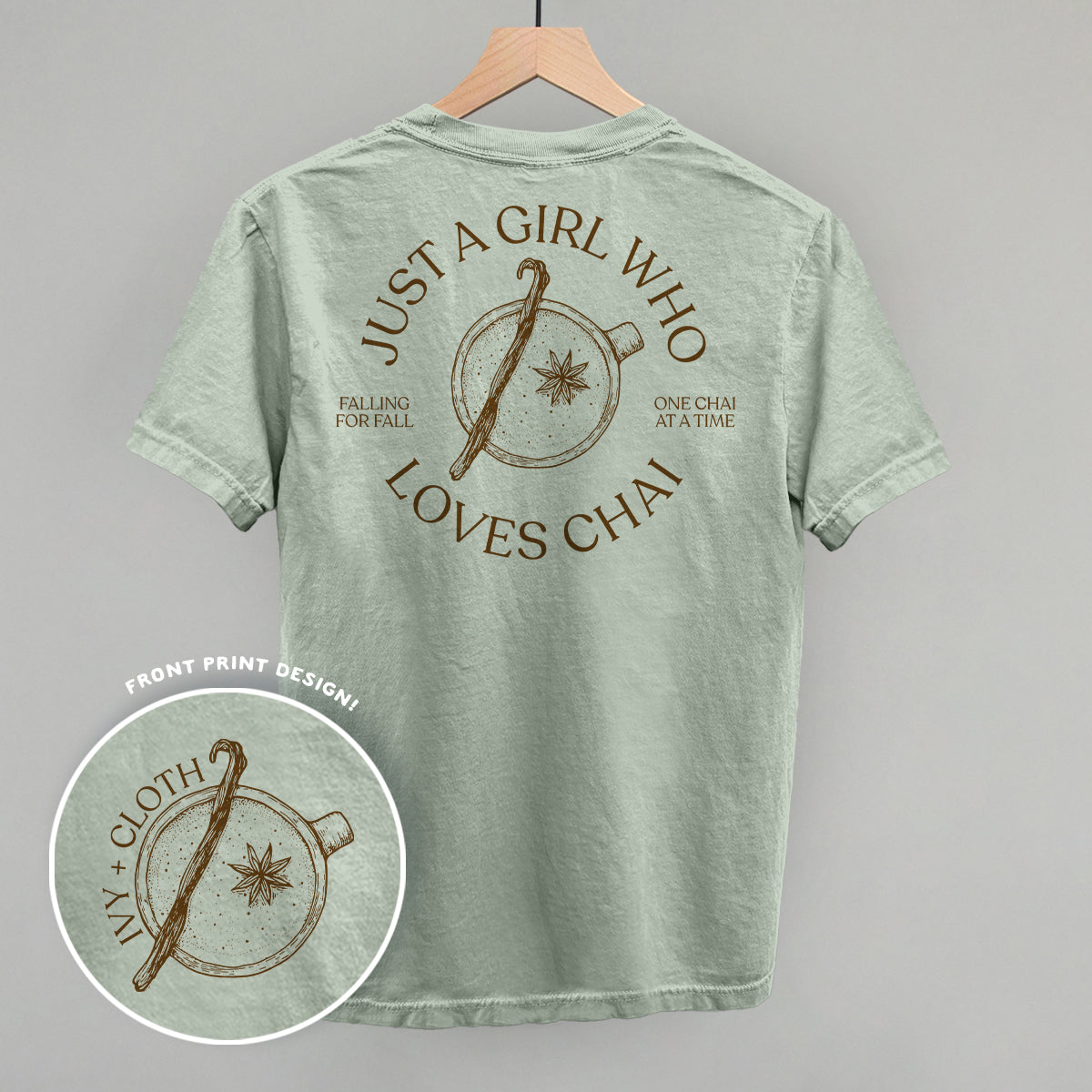 Just A Girl Who Loves Chai (Back Print) - clothing by TeeHivey.com (Image 1)