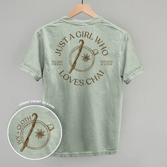 Just A Girl Who Loves Chai (Back Print) - clothing by TeeHivey.com (Image 1)