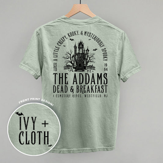 The Addams Dead & Breakfast (Back Print) - clothing by TeeHivey.com (Image 1)