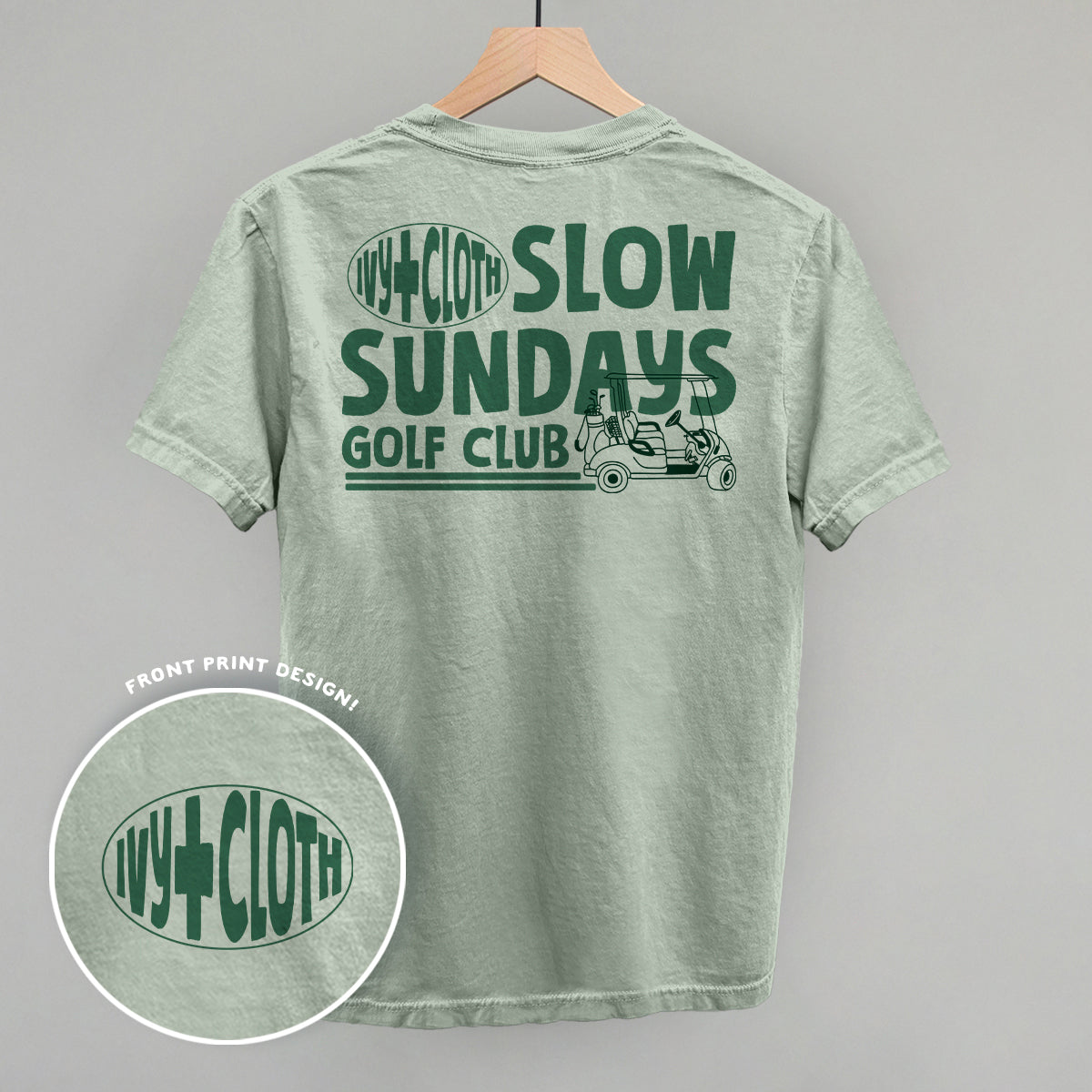 Slow Sundays Golf Club (Back Print) - clothing by TeeHivey.com (Image 3)